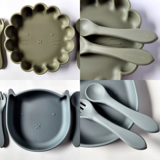 Silicone suction plate sets